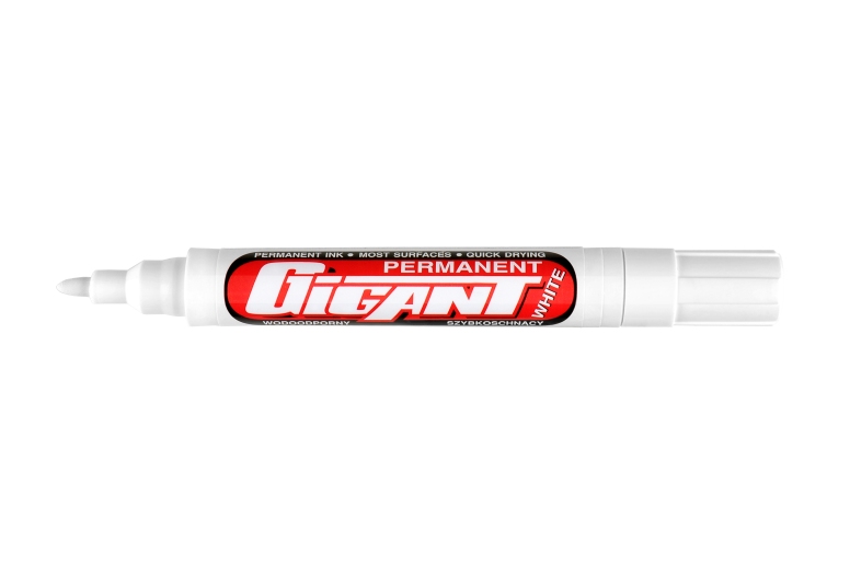 Marker permanentny Kamet Gigant okrągły biały